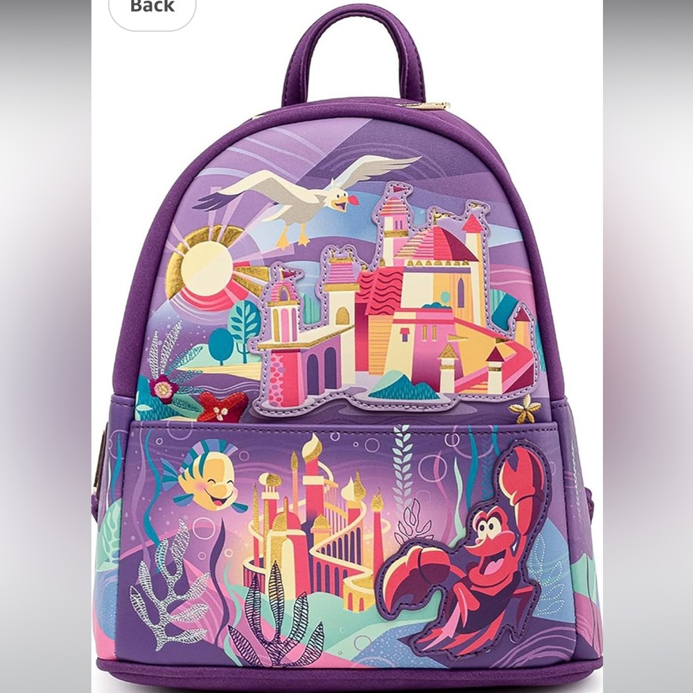Loungefly The Little Mermaid Castle Backpack